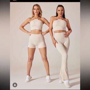 Buffbunny ivory Foxy flare & high roller bra set